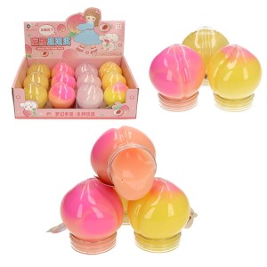 PASTELOWY GLUTEK SLIME BRZOSKWINIA MIX 12SZT