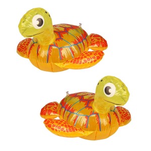 ZABAWKA DMUCHANA ŻÓŁW ŻÓŁWIK ŚWIECĄCY ŻÓŁTY 45CM