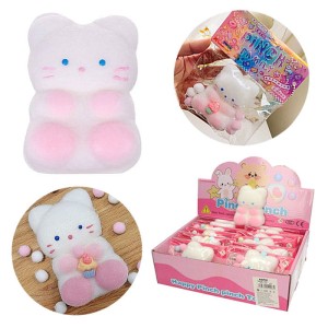 ZABAWKA ANTYSTRESOWA GNIOTEK SQUISHY ANTYSTRESOWY KOTEK 12SZT