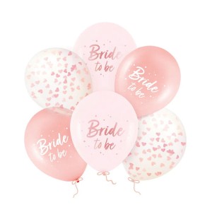 BALONY BRIDE TO BE NA WIECZÓR PANIEŃSKI 12" , 6SZT
