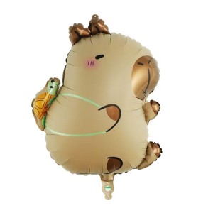 BALON FOLIOWY 18" KAPIBARA CAPIBARA Z PLECAKIEM