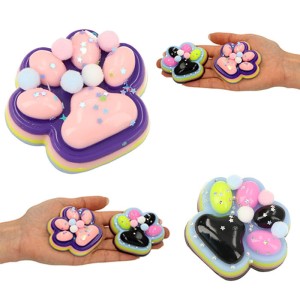 ZABAWKA ANTYSTRESOWA GNIOTEK SQUISHY ANTYSTRESOWY TĘCZOWA ŁAPKA 1SZT