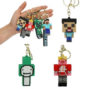 BRELOK ZAWIESZKA MINECRAFT STEVE CREEPER PIGLIN 1SZT NA DZIEŃ CHŁOPAKA