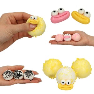 GNIOTEK SQUISHY ANTYSTRESOWY ZWIERZĄTKA OCZY OP. 3 SZT