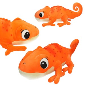 XXL MASKOTKA PRZYTULANKA GEKON JASZCZURKA KAMELEON 63CM