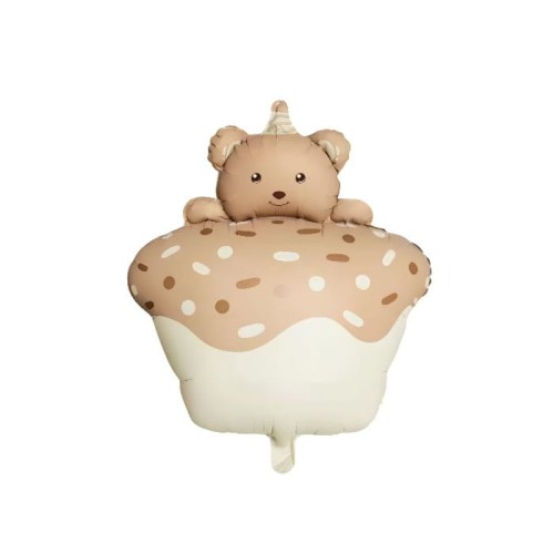 balon foliowy muffinka z misiem