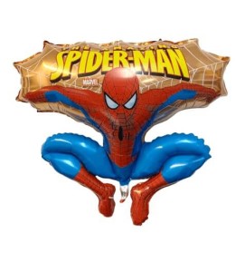 BALON GRABO 24" SPIDERMAN GOLD ZŁOTY W LOCIE