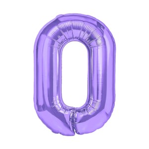BALON FOLIOWY CYFRA 0 FIOLETOWY 100CM