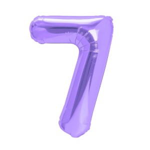 BALON FOLIOWY CYFRA 7 FIOLETOWY 100CM