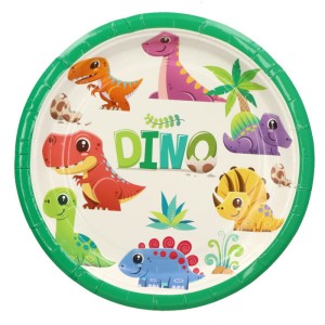 TALERZYKI PAPIEROWE DINO DINOSAUR 6SZT