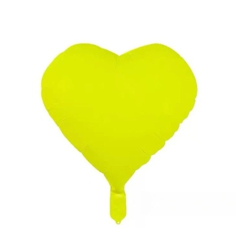 balon serce zółte