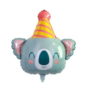 BALON FOLIOWY 63X65CM KOALA Z CZAPECZKĄ