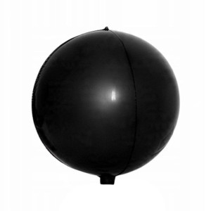 XXL BALON 50" KULA GIGANT 3D CZARNA MEGA WIELKA 120CM