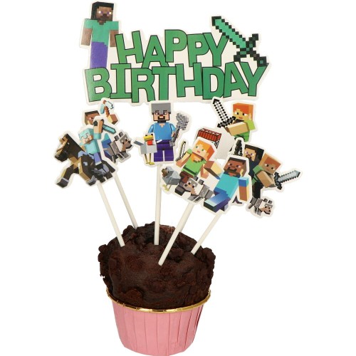 topper minecraft 7szt