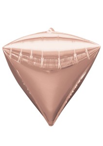 BALON 22" STOŻEK TRÓJKĄT 3D RÓŻOWE ZŁOTO