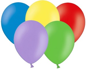 BALONY LATEKSOWE PASTELOWE, MIX 5SZT