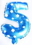 BALON FOLIOWY 40CM CYFRA NIEBIESKA 5