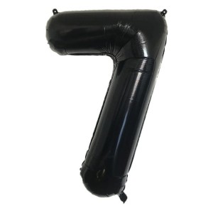 BALON FOLIOWY 80CM CYFRA 7 CZARNA