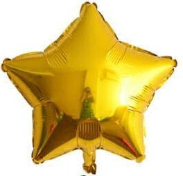 Balon na hel lub powietrze gwiazdka