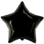 BALON FOLIOWY 18" GWIAZDA CZARNA 1SZT
