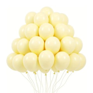 BALONY LATEKSOWE PASTELOWE 12" ŻÓŁTE 100SZT