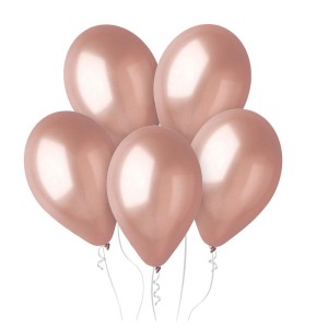 BALONY LATEKSOWE 12" METALICZNE PERŁOWE GOLD ROSE 100SZT