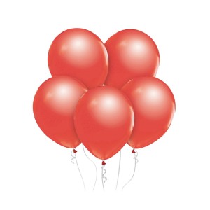 BALONY LATEKSOWE 12" METALICZNE PERŁOWE CZERWONE 100SZT