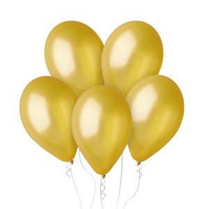 BALONY LATEKSOWE 12" METALICZNE PERŁOWE ZŁOTE 100SZT