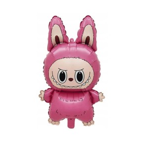 BALON FOLIOWY 18" FIGURKA LABUBU RÓŻOWY