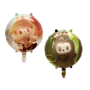 BALON FOLIOWY 18" LABUBU GOLD ROSE