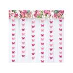 GIRLANDA DEKORACYJNA RÓŻOWE MOTYLE 3M