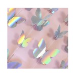 GIRLANDA DEKORACYJNA HOLOGRAFICZNE MOTYLE 2M