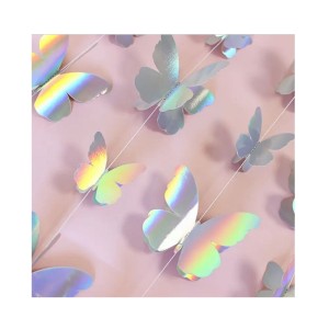 GIRLANDA DEKORACYJNA HOLOGRAFICZNE MOTYLE 2M