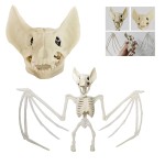 DEKORACJA SZKIELET NIETOPERZ NA  HALLOWEEN 16CM