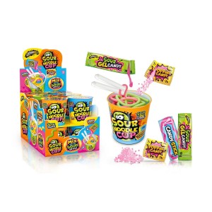 JOHNY BEE ŻELKI SOUR NOODLE ZE STRZELAJĄCYM PROSZKIEM (65G) 12SZT