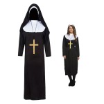 STRÓJ KOSTIUM PRZEBRANIE ZAKONNICY ZAKONNICA 150CM HALLOWEEN