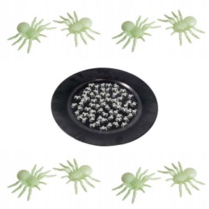 PAJĄKI ŚWIECĄCE W CIEMNOŚCI HALLOWEEN 70SZT/1 OP