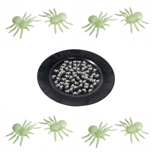 świecące pająki na halloween