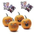 HALLOWEENOWE NAKLEJKI NA DYNIĘ HALLOWEEN 1OP/4 ZESTAWY