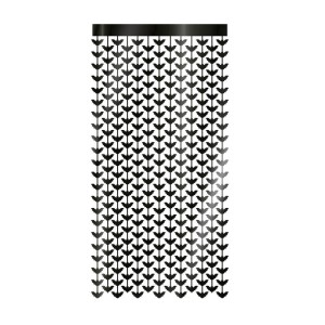 KURTYNA DEKORACYJNA CZARNE NIETOPERZE NA HALLOWEEN 1x2M