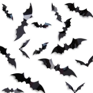 NAKLEJKI NIETOPERZE NA ŚCIANĘ BALONY HALLOWEEN MIX 16SZT
