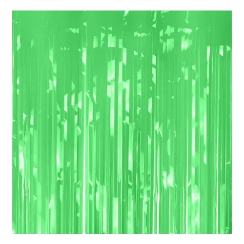 KURTYNA DESZCZ PASTELOWY ZIELONY