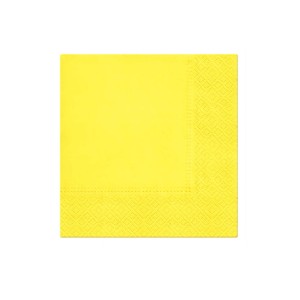 SERWETKI PAPIEROWE ŻÓŁTE 33X33CM 10SZT