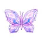 BALON FOLIOWY 65x48CM MOTYL FIOLETOWY