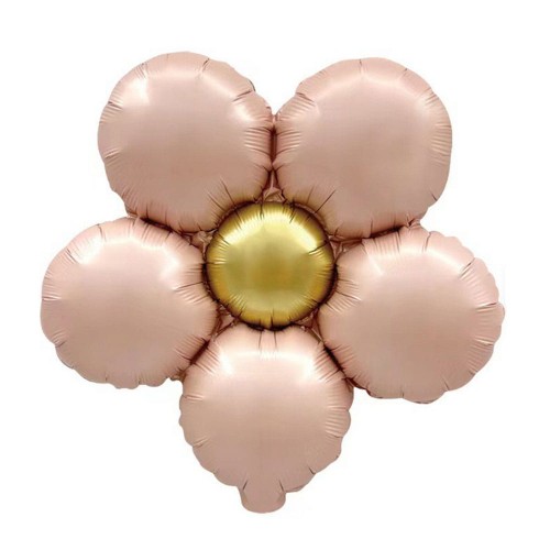 balon kwiatek rózowy