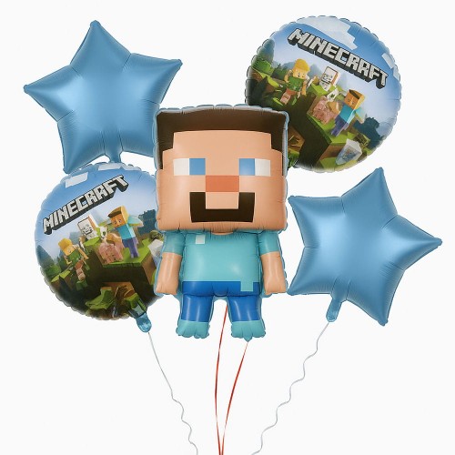 minecraft zestaw balonów 5szt