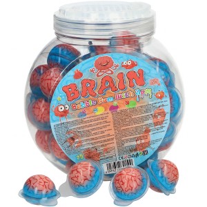 GUMY BALONOWE BRAIN MÓZG  Z NADZIENIEM (13G) 50SZT