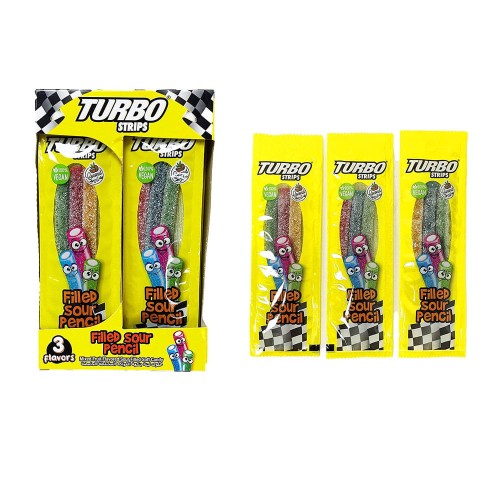 TURBO STRIPS ŻELKI VEGAŃSKIE 12SZT