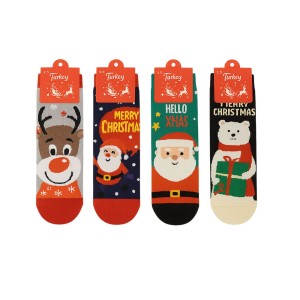 ŚWIĄTECZNE SKARPETY 36-41 MERRY CHRISTMAS MIKOŁAJKI 12 PAR