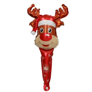 BALON FOLIOWY MACZUGA RENIFER MERRY CHRISTMAS BOŻE NARODZENIE 60CM